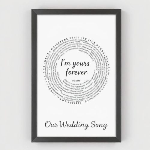 Custom Song Lyric Art